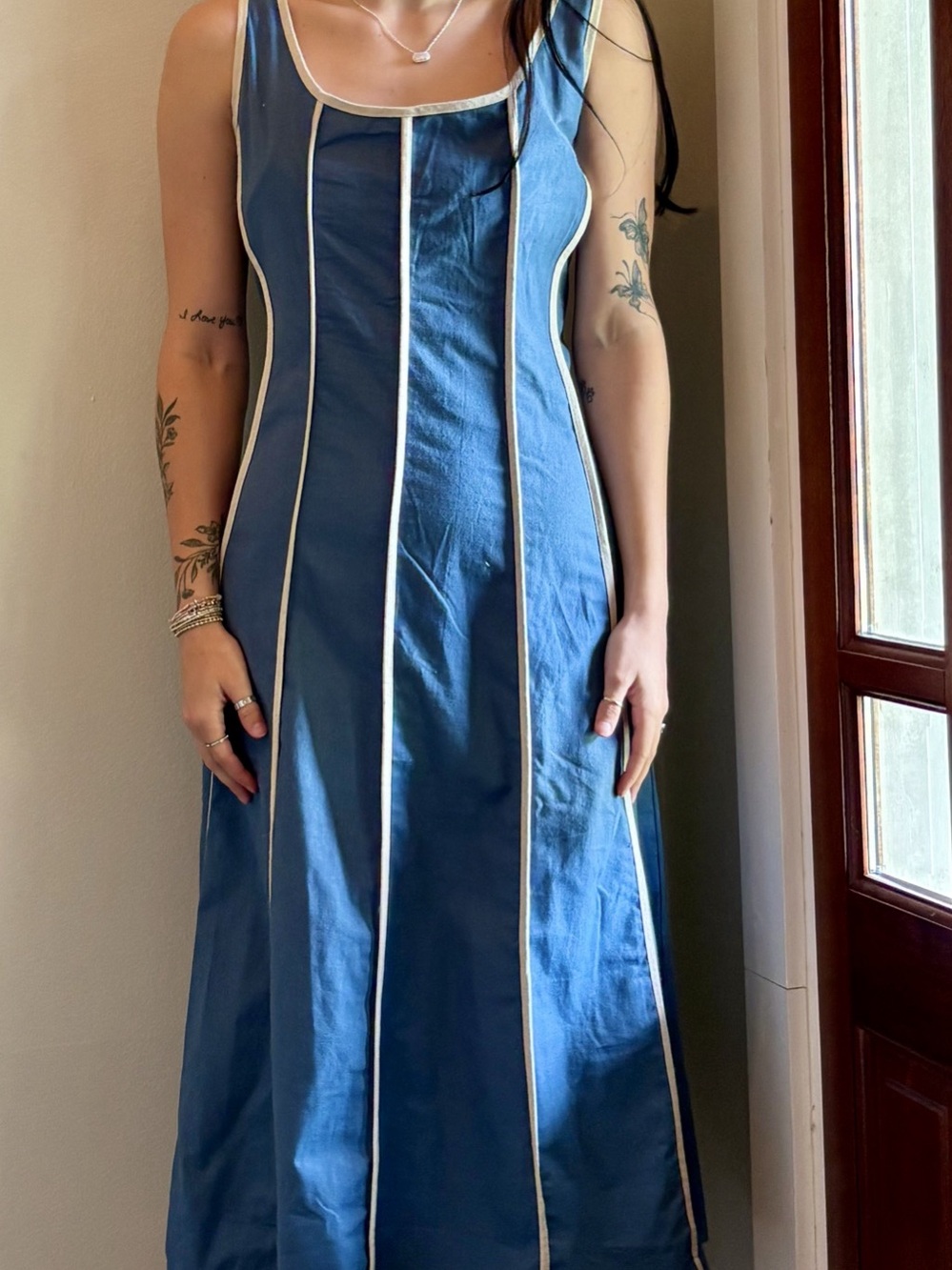 Women's Blue Maxi Dress NWT